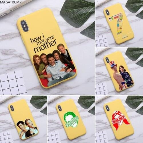 How I Met Your Mother Phone Case For iphone 12 11 Pro Max Mini XS 8 7 6 6S Plus X SE 2020 XR Candy yellow Silicone cover