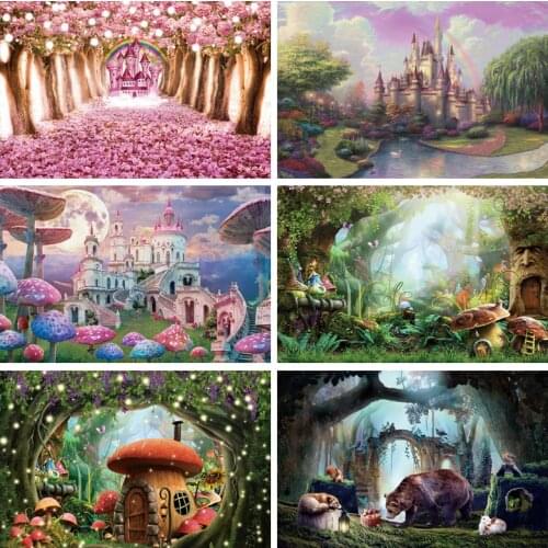 Yeele Photos Photography Portrait Baby Birthday Backdrop Photocall Carriage Castle Background Party Decor Studio Shoot Photozone