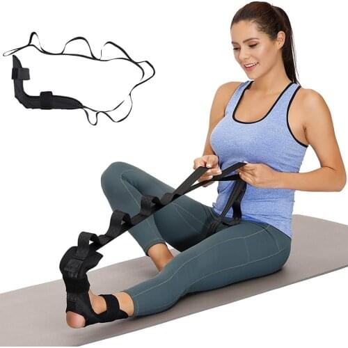 Yoga Ligament Stretch Belt Stretcher Strap Resistance Band Foot Rehabilitation Leg Ankle Brace Support Fitness Training Brace