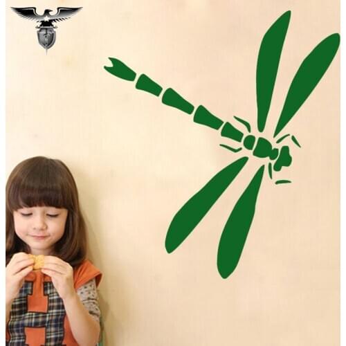 EmpireYing 3 Size 8 Colors Exquisite Insect Dragonfly Art Silhouette Car Sticker Bumper Door Styling Reflective Vinyl Decal Gift