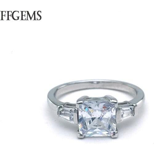 FFGems Real 10K Gold Ring Sterling 2.7Ct Moissanite Diamond Test Passed Fine Jewelry For Women Engagement Wedding Party Gift