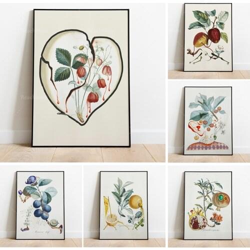 Salvador Dali Art Exhibition Poster, Dali Fruit Watercolor Painting Vintage Printable High Quality