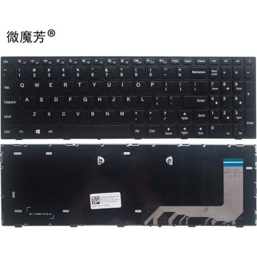 New for lenovo ideaPad 110-15ISK English US laptop keyboard No backlit with frame black P/N:5N20L25958 V6386A-US
