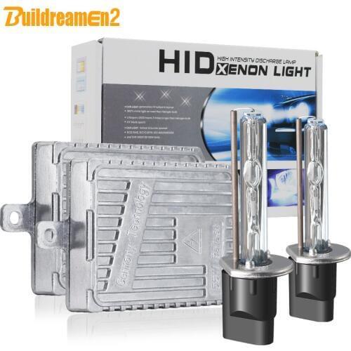Buildreamen2 55W Xenon Light HID Kit AC Quick Start H1 H3 H7 H8 H11 9005 9006 9012 3000K-8000K 12V Car Light Headlight Fog Lamp