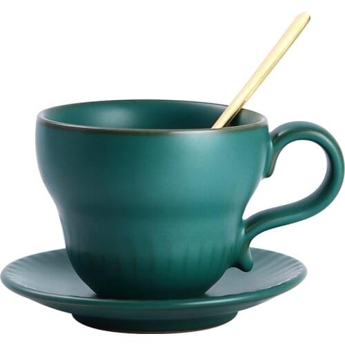 Creative Retro Milk Breakfast Mug Ceramic Water Cup Flower Teacup Coffee Cup Set