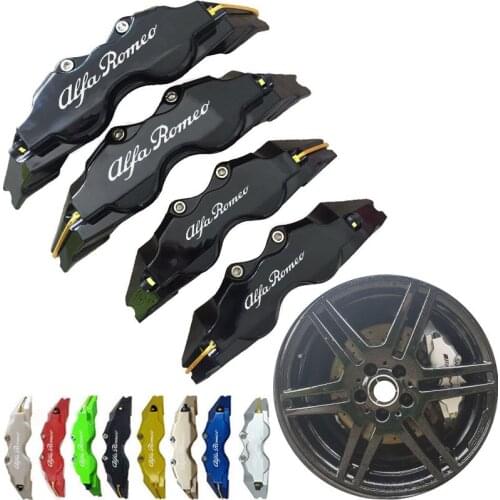 KUNBABY 4 Or 2 Pcs ABS Plastic Disc Brake Caliper Cover White Sticker Car Styling For Alfa Romeo Free Shipping