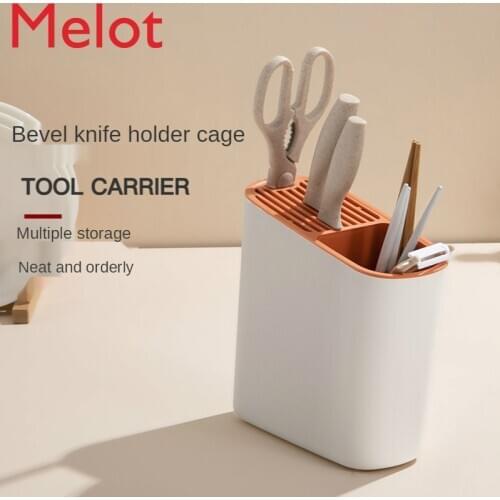Multifunctional Kitchen Supplies Knives Tableware Integrated Storage Rack Household Chopsticks Holder Knife Holder Knife Stand
