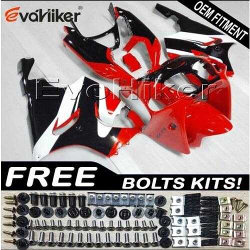 Motorcycle cowl for ZX7R 1996 1997 1998 1999 2000 2001 2002 2003 red white ABS Plastic Bodywork Set