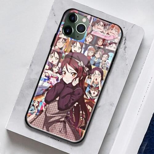Love Live Sunshine Riko Sakurauichi Soft Glass for IPhone SE 6 6s 7 8 Plus X XR XS 11 12 Mini Pro Max Phone Case Cover Shell