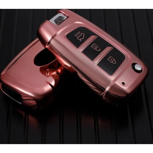 Soft Tpu Car Remote Key Case Cover Shield For Hyundai Elantra Solaris 2017 Santa Fe Verna Tucson i35 i40 Genesis Fe Accessories