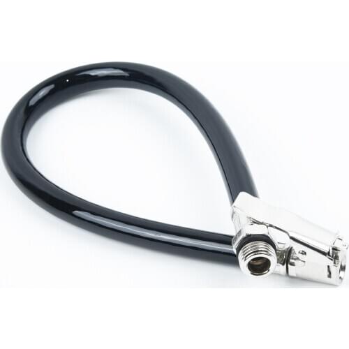 Portable Air Tire Pressure Car Inflator Hose Meter Pipe Filler Pump Gauge Metal Inflatable Hose Auto Tire Pressure Gun Access