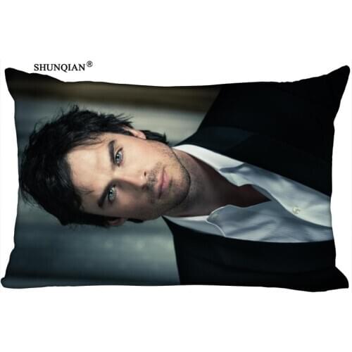 New Arrival Custom Ian Somerhalder Pillowcase More Size Rectangle Pillowcase Custom Gift Pillow Cover Two Sides