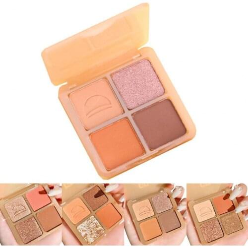 DIKALU Eyeshadow Palette Long lasting Vibrant Color Mineral Powder 4 Colors Glitter Eye Pigments Shine Glitter Eyeshadow for Gir