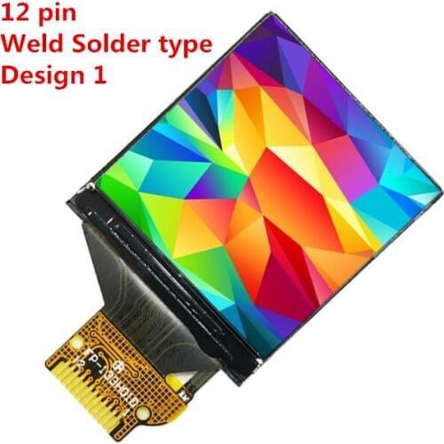 240240 HD IPS LCD display screen panel 1.3inch TFT 12P 20pin 24pin Weld Solder Plug-in Socket connector 4 wire SPI