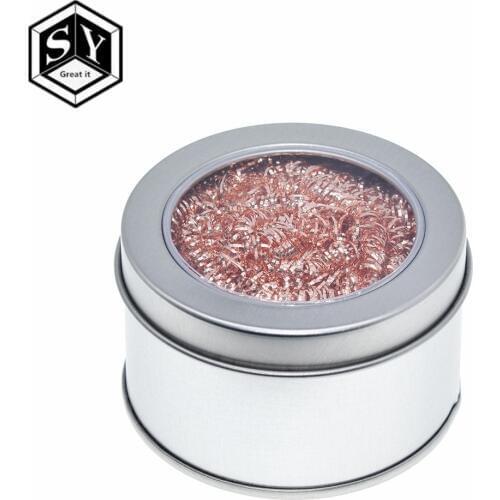 Desoldering soldering iron mesh filter cleaning nozzle tip copper wire ball clean ball dross box Cleaning Ball