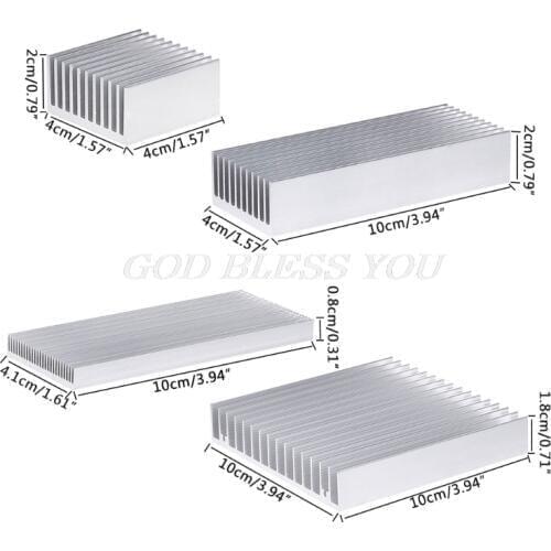 Extruded Aluminum Heatsink For High Power LED IC Chip Cooler Radiator Heat Sink Drop Shipping