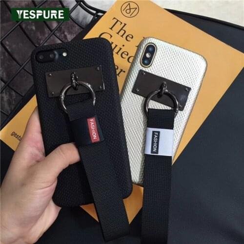 YESPURE Wholesale PC Hard Handphone Capa Celular for Iphone X 8 8plus 7 7plus 6 6s 6plus Mobile Phone Accessories Strap