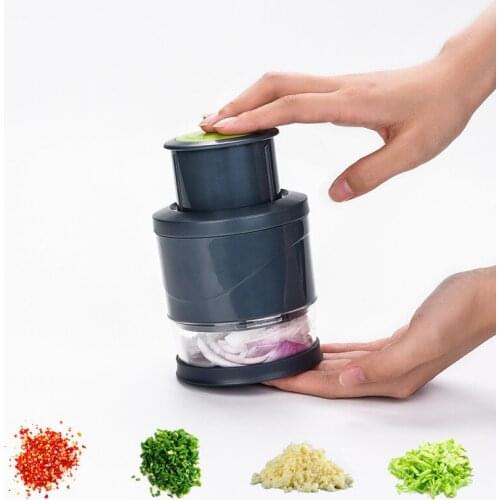 Manual Chopper Onion Garlic Hand Pressing Vegetable Fruit Cutter Slicer with Cover Potato Cutter Vegetable Ginger Kitchen Tool