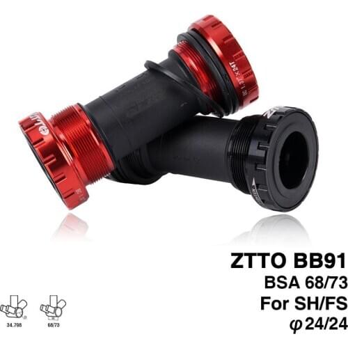 Bicycle Axles BB91 Bearing Bottom Bracket Screw Type 68/73 mm Bicycle Axles MTB Road Bike Bottom Bracket Waterproof CNC Alloy BB