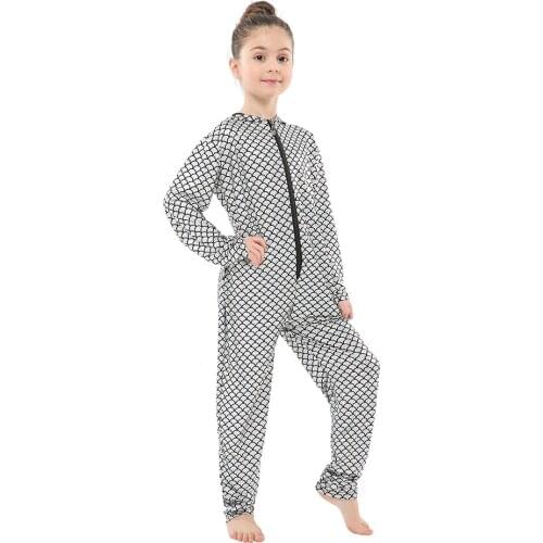 Spring Autumn Baby Girls Boys Long Sleeves Fish Scales Pattern Printed Performance Outfits Children Toddler Clothes Suits