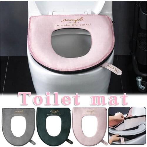 EVA Waterproof Toilet Seat Cover Pads For Bathroom Universal Soft Washable Warmer Thicker Mat Cushion Lid Cover Case Protector