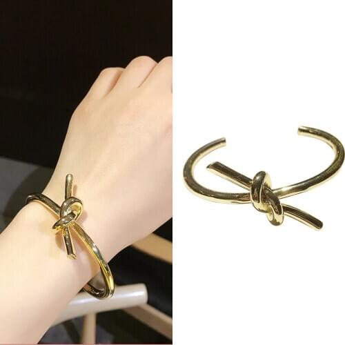YBjewelry Steel Bracelet Knot Custom Personality Bangled Lucky Gifts For Lovers ID 41171