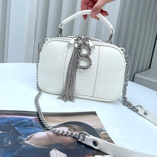 2021 Fashion Womens Bag Mini Split Leather Luxury Designer Handbag Serpentine Tassel Diamond Ita Bolso Mujer Shoulder Tote