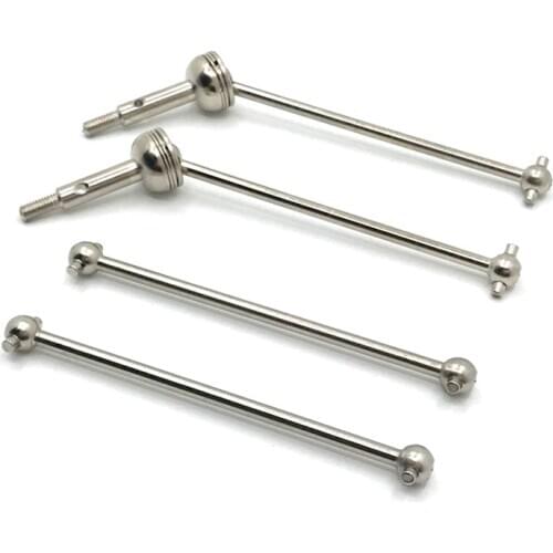 4Pcs Front CVD Universal Drive Shaft & Rear Dog Bone for Wltoys 144001 1/14 RC Drift Racing Car Parts Accessories