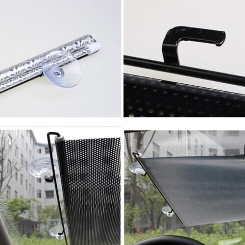 Automatic Telescopic Heat Insulation Curtain Window Sun Shade Side Sunshield Block Visor
