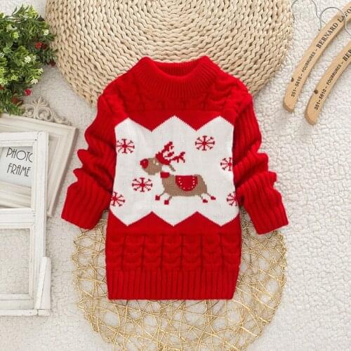 Melario Girls Sweaters New Winter Children Christmas Clothes Cartoon Pattern Sweater Kids Knitted Clothing Lovely Outfits 1 3Y