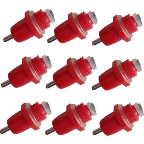 5/10Pcs Poultry Chicken Nipple Drinker Drinking Fountain Red Spring Type Mouth Water Poultry Farming Feeding Equipment