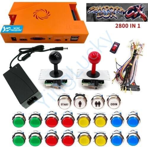 Pandora DIY kit Console-Support Gamepad-Plug Arcade-Game Built-In-Pandora-Box CX 2800-In-1