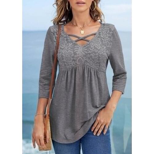 MACVARIL Women's Shirts With Embroidery