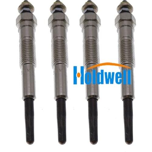 Holdwell 4 Pcs Glow Plugs 19850-67030 for Toyot 1KZ-TE HILUX HIACE LC PRADO 3.0 LTR 96-12
