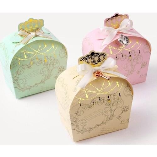 Crown gift boxes,wedding favor box, candy box ,cookie box 30pcs/lot