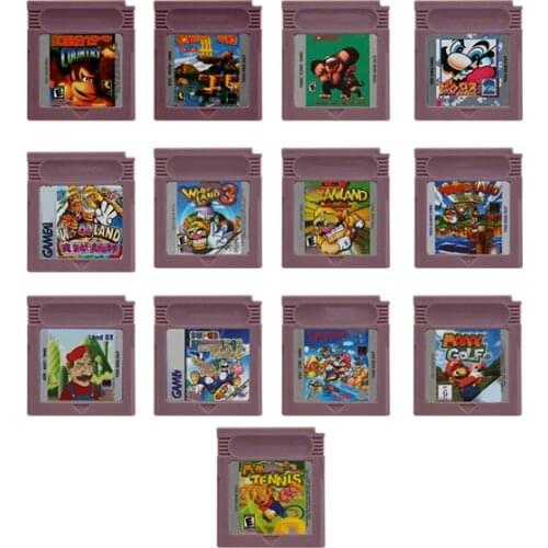 Superior 16 Bit Video Game Cartridge Console Memory Card for Nintendo GBC Super Mariold Series English Language Edition