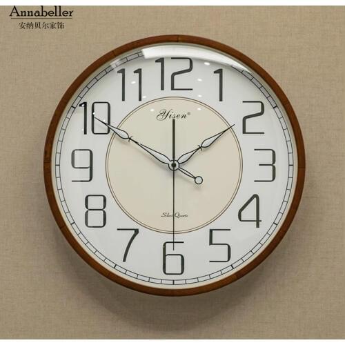 Luxury Luminous Wall Clock Vintage Large Silent Bedroom Japanese Quartz Clocks Wall Numeral Living Room Klok Home Decor ZB5WC