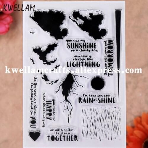 Sunshine Our Love Together You make me Happy Scrapbook DIY photo cards rubber stamp clear stamp transparent stamp 20011103