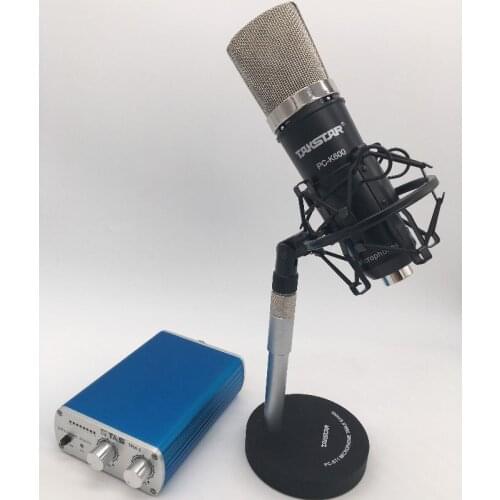 Takstar PC-K600 Computer Recording Microphone With TPM-2 Mic Amplifier, Side-Address Mic ,Chat Room,Broadcasting