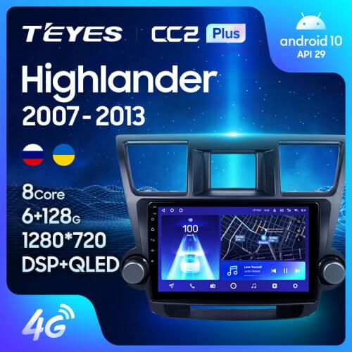 TEYES CC2L CC2 Plus For Toyota Highlander 2 XU40 2007 - 2013 Car Radio Multimedia Video Player Navigation GPS No 2din 2 din dvd