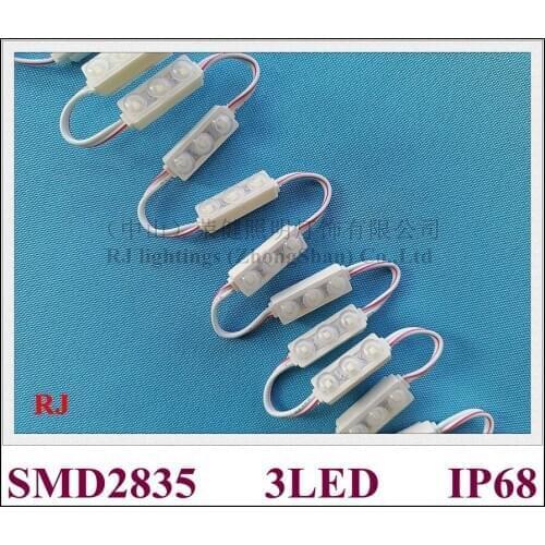 Ultrasonic seal LED module waterproof IP68 LED light module for mini sign letters DC12V SMD 2835 3 led 0.4W 27mm*9mm