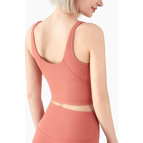 CHM The New Autumn Cloud Nude Feeling Air-based Sports Vest Yoga Running Fitness Light And Seamless Beautiful Back Gather Bra