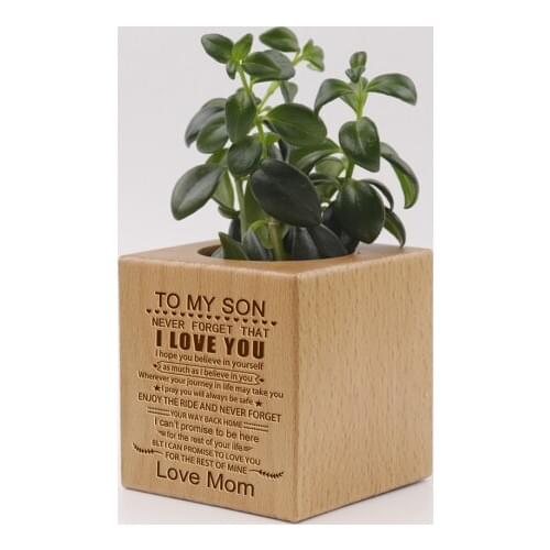 Engraved Plant Pot Indoor Square Mini Flower Customized Custom Products India Dropship Us New Engravable Gift For Son HP0046