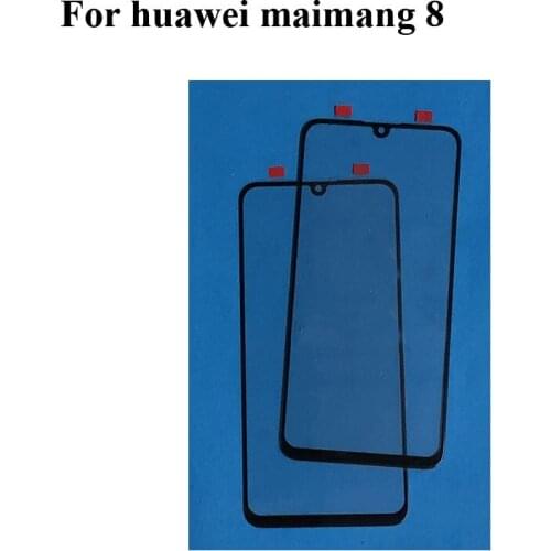 2PCS For Huawei Maimang 8 Front LCD Glass Lens touchscreen For Maimang8 Mai mang 8 Touch screen Outer Screen Glass without flex