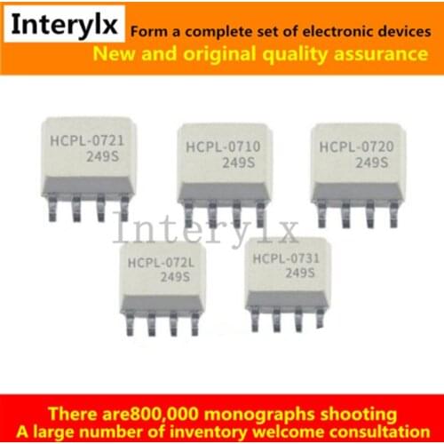2Pcs HCPL-0721 HCPL-0710 HCPL-0720 HCPL-072L HCPL-0731 -000E -500E SOP-8 The Light Coupling Isolator