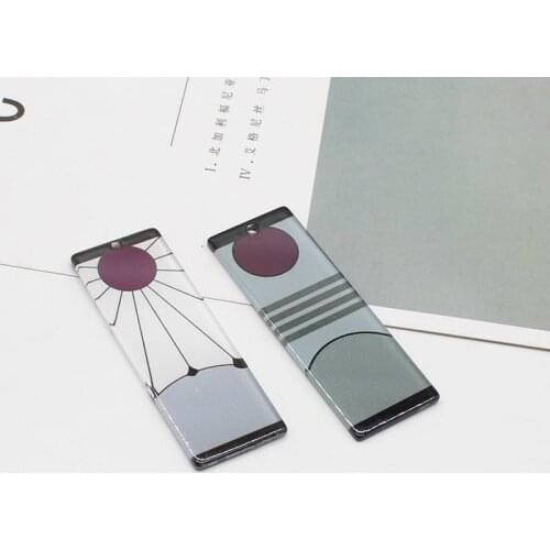 4 Japanese anime Demon Slayer Blade Tanjiro earrings of the same type Acrylic strip DIY handmade creative necklace key chain jew