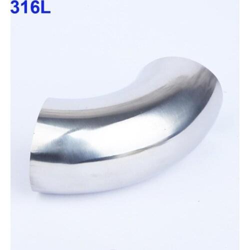 59mm ID 63mm 2.5" OD SUS 316L Stainless Steel 90 Degree Elbow Sanitary Pipe Fitting Home Brew Beer Wine