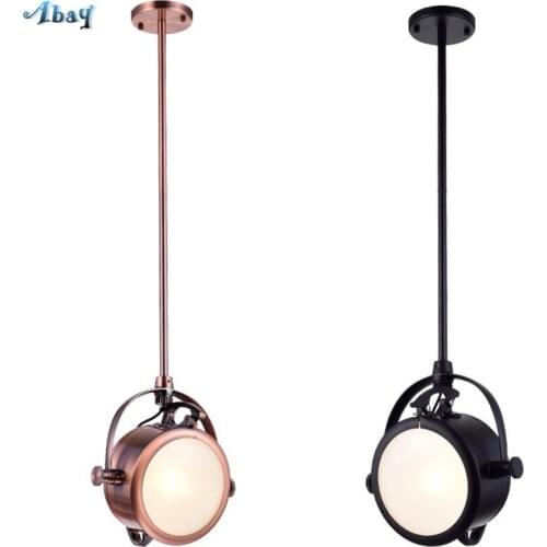 American Industrial Projector Lamp Pendant Lights Living Room Restaurant Modern Bar Retro Shop Ceiling Hanging Lamps Fixtures