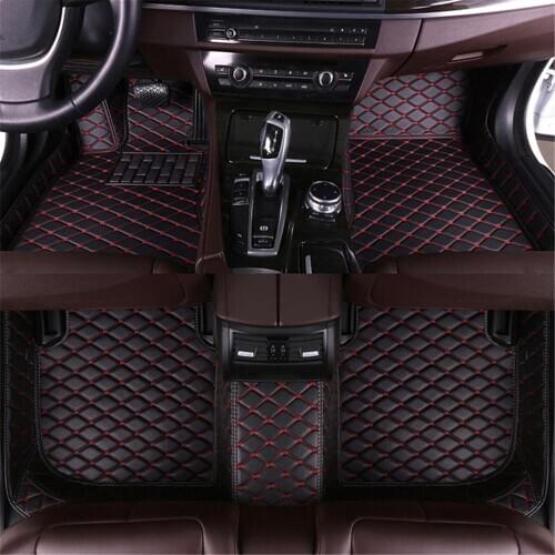 Muchkey Custom Car Floor Mats For Honda Accord Ⅷ 2008- 2012 2013 Carpets Leather Rugs Auto Interior Accessories ( left driving)