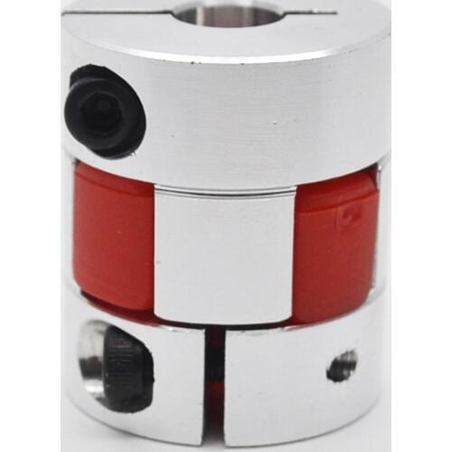 Free shipping 4pcs 6.35x10mm Plum Shaft Coupling Aluminium Flexible Coupling Coupler D30 L40 For CNC